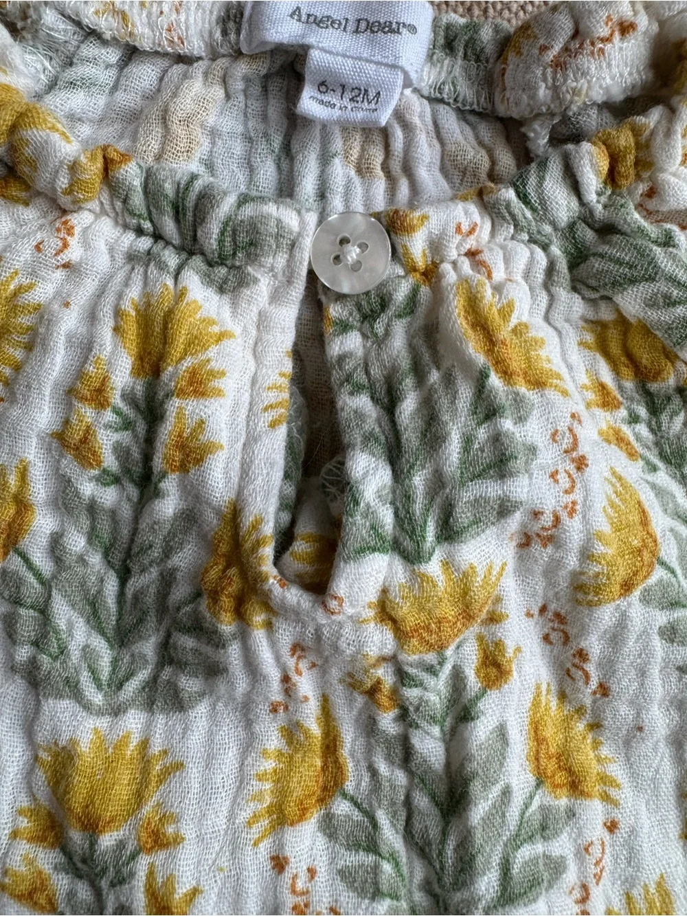 Bundle of 2 Angel Dear Floral Rompers Jumpsuits